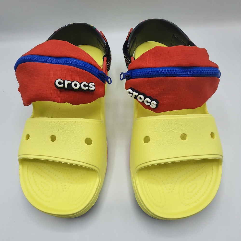 Crocs All Terrain Desert Trip 2 Sandal, Size 12, model 208076-75U, Brite Yellow